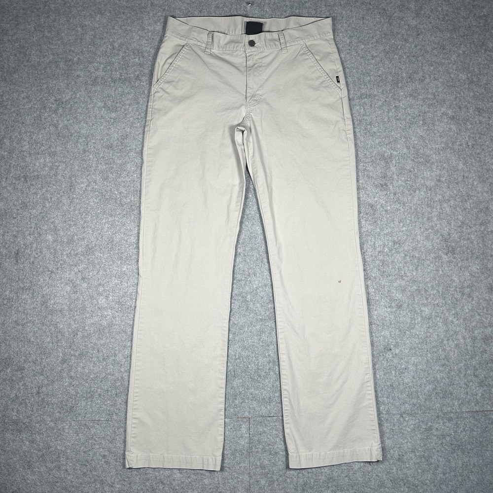 Helly Hansen Khaki Pants Women's Size Medium Beige Cream Straight Leg Wide